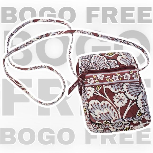 Vera Bradley BOGO FREE SALE Slate Blooms Crossbody Bag - Picture 1 of 10